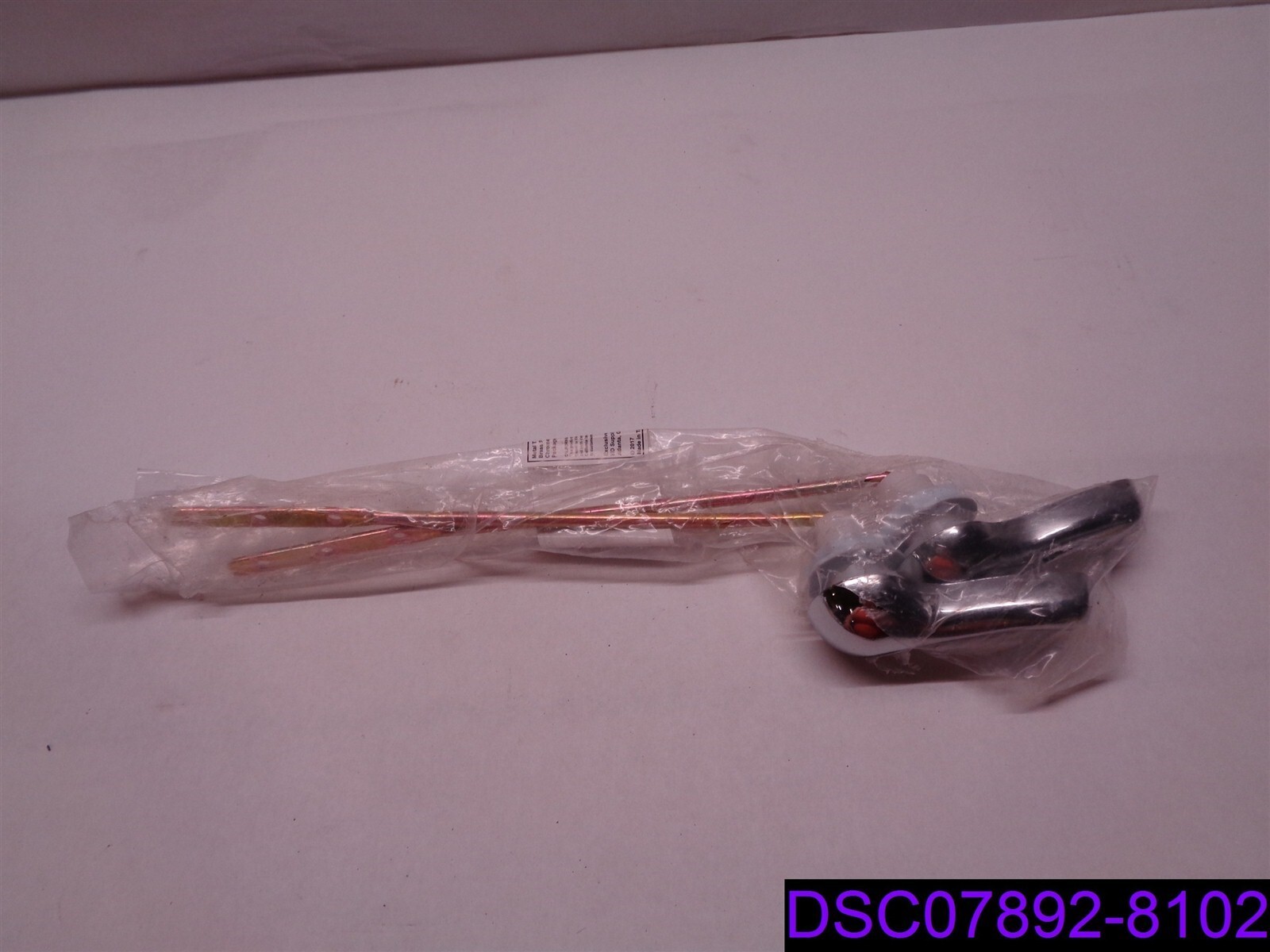 Qty = 8 (4 Packs of 2):CHROME PLATED TOILET LEVER With BRASS ROD #569525