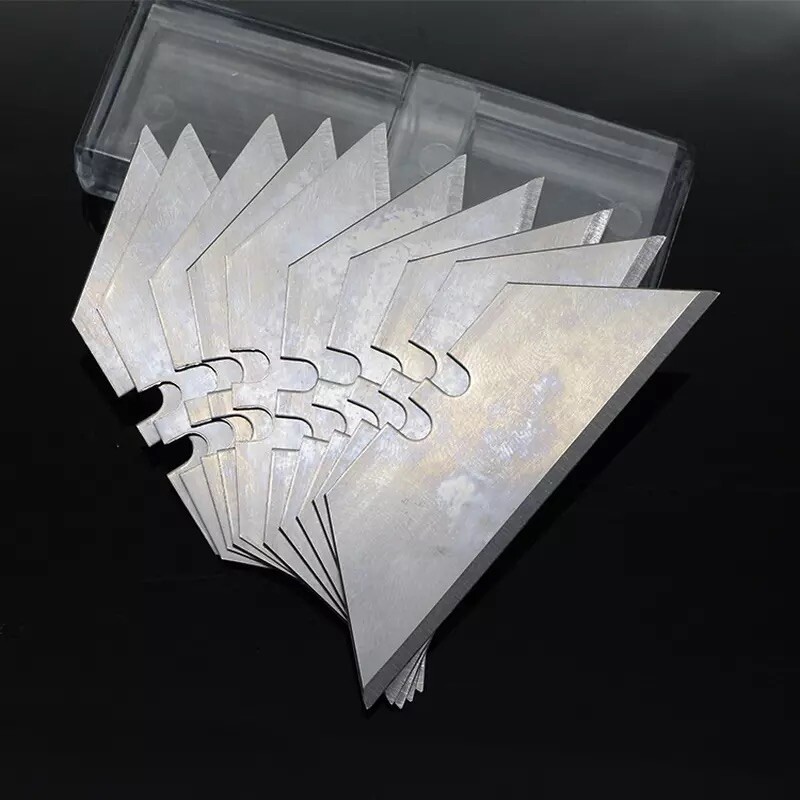 20 Pcs Utility Knife Razor Blade Refill Replacement Double Side Blades w/ Case