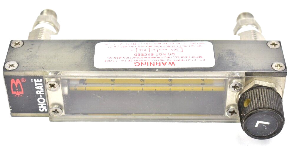 Brooks Instrument Sho-Rate Variable-Area Flowmeter 1350EBA7CNE1A