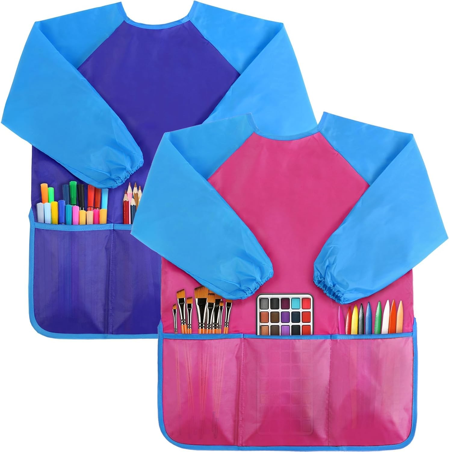 Kids Art Smo, Kids Painting Apron, Children Artist Aprons with Long