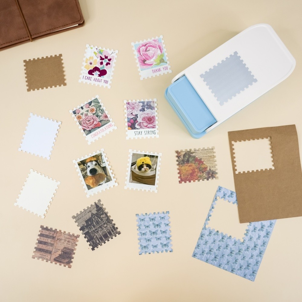 Extra Large Postage Stamp Paper Punch 2x2.5inch Craft Punch for Scrapbooking