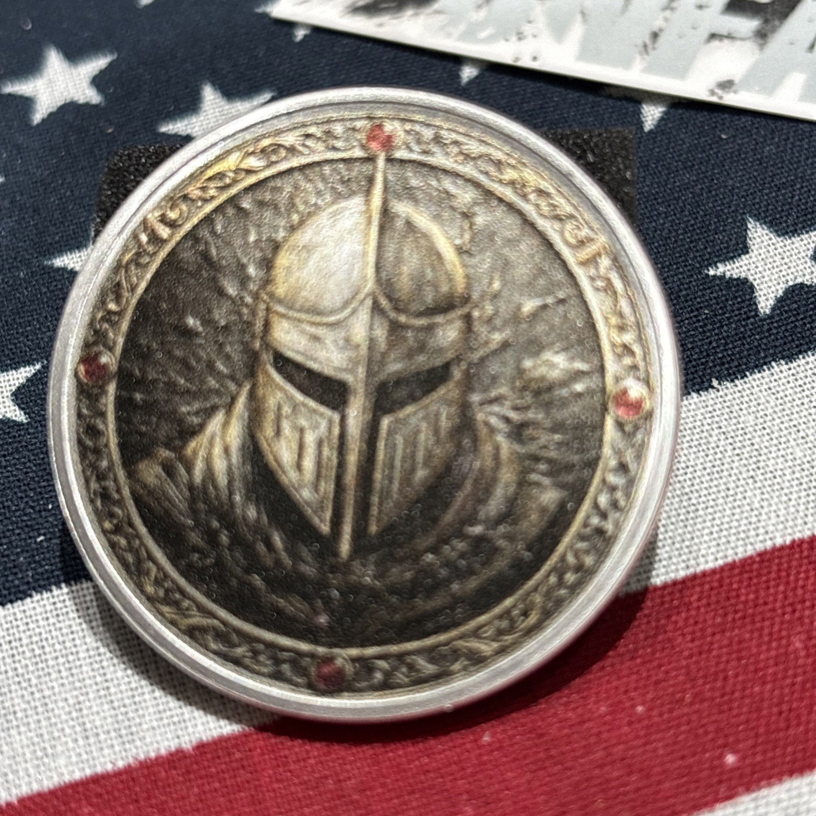 Warrior Of Faith Challenge Coin High Quality Graphic Beautiful Detail 1.5”