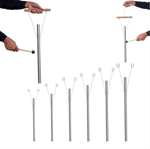 6 Sacred Solfeggio Pipes & Hand Stand louder than Tuning forks Healing & therapy