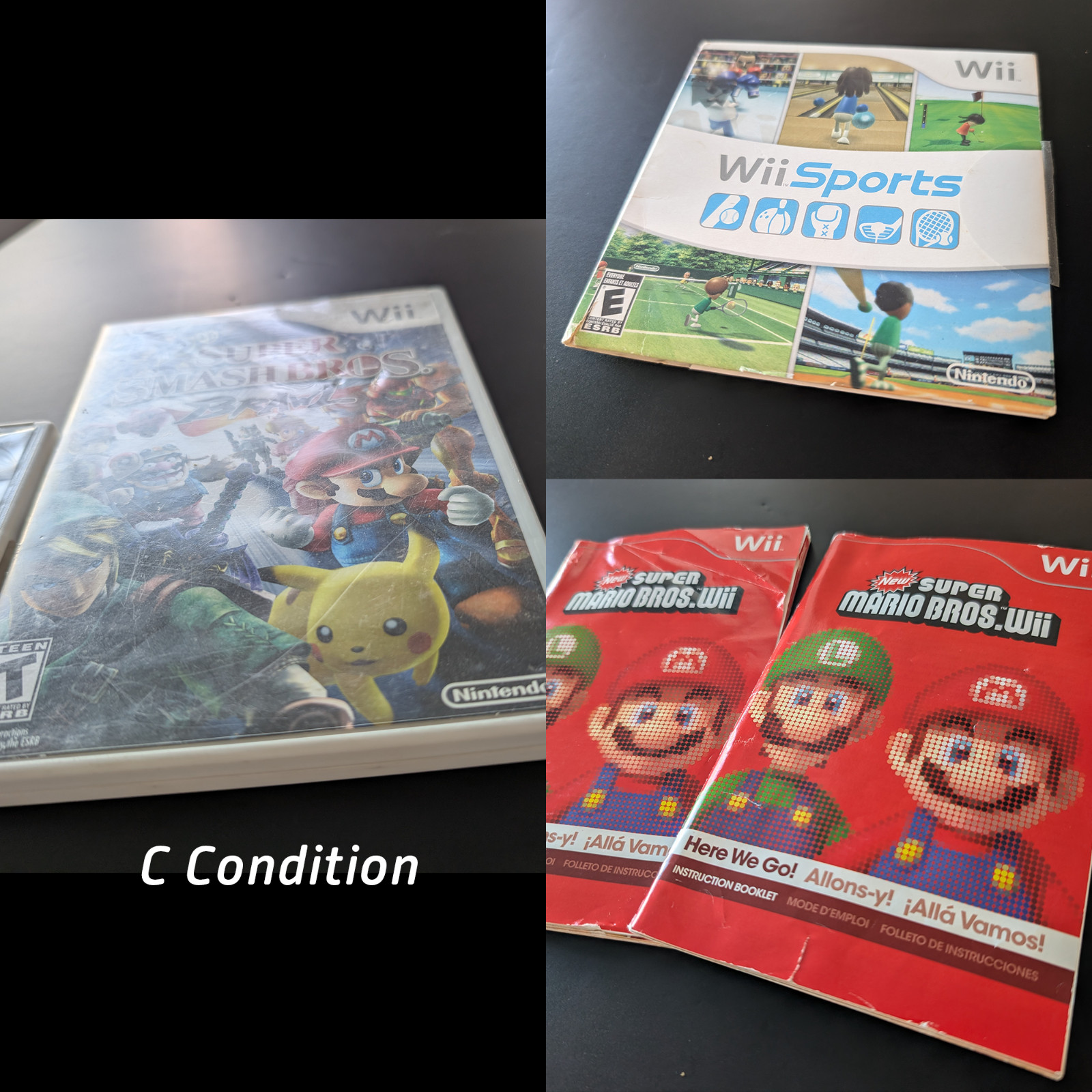 Mario Kart Wii Nintendo Wii CASE MANUAL INSERTS ONLY Authentic Guaranteed