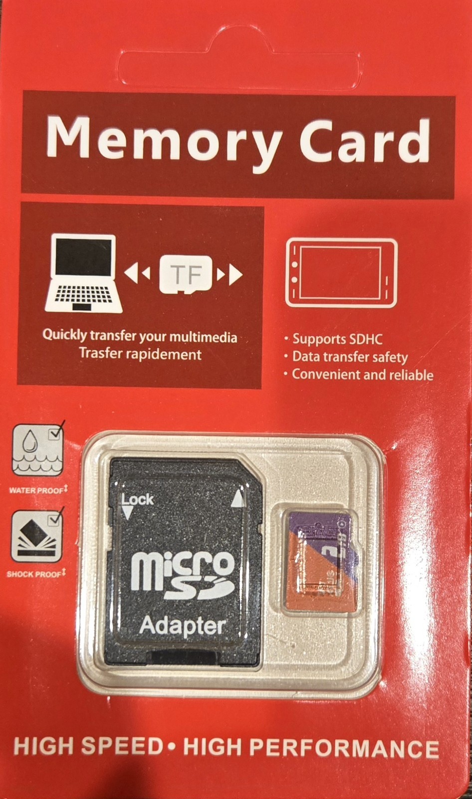 UNBRANDED 2TB Micro SD Card High Performance Low Speed Memory V30 SHIPS FROM US