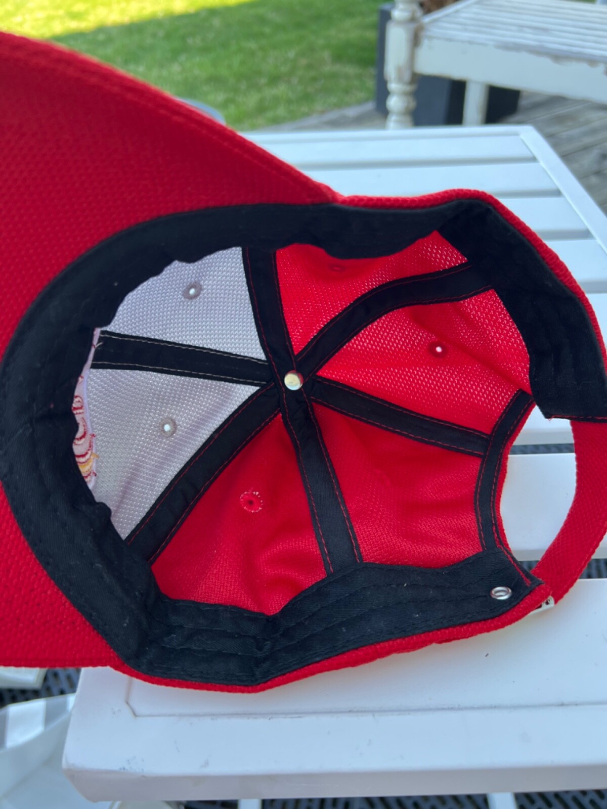 Grandevo Bioinsecticide Red Gray Marronebio.com EUC Hat Cap Strap Buckle