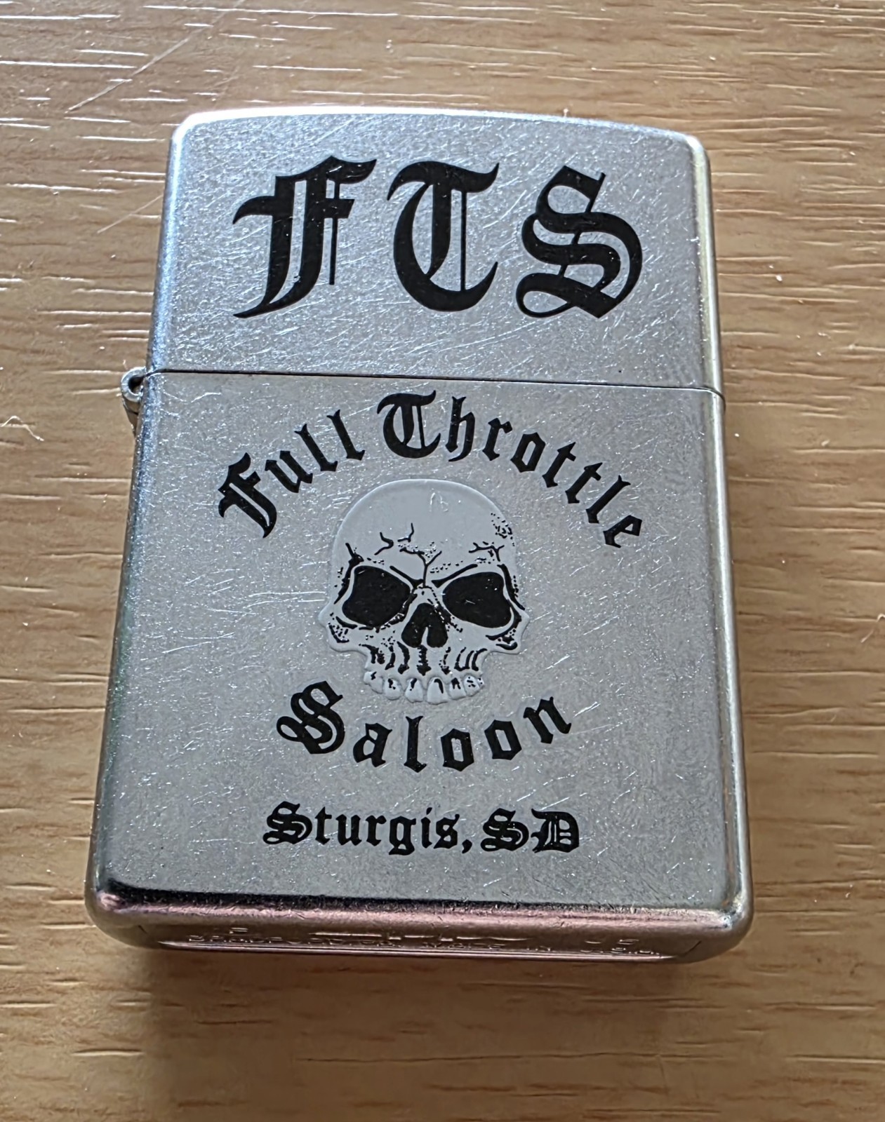 Zippo Lighter Refillable Classic Metal FCS Full Throttle Saloon Sturgis SD
