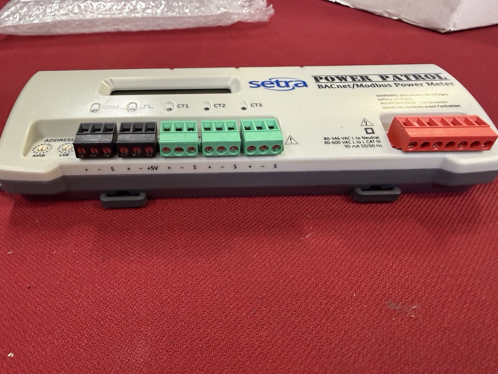 New Setra SPP-S-D Power Patrol BACnet / Modbus Power Meter