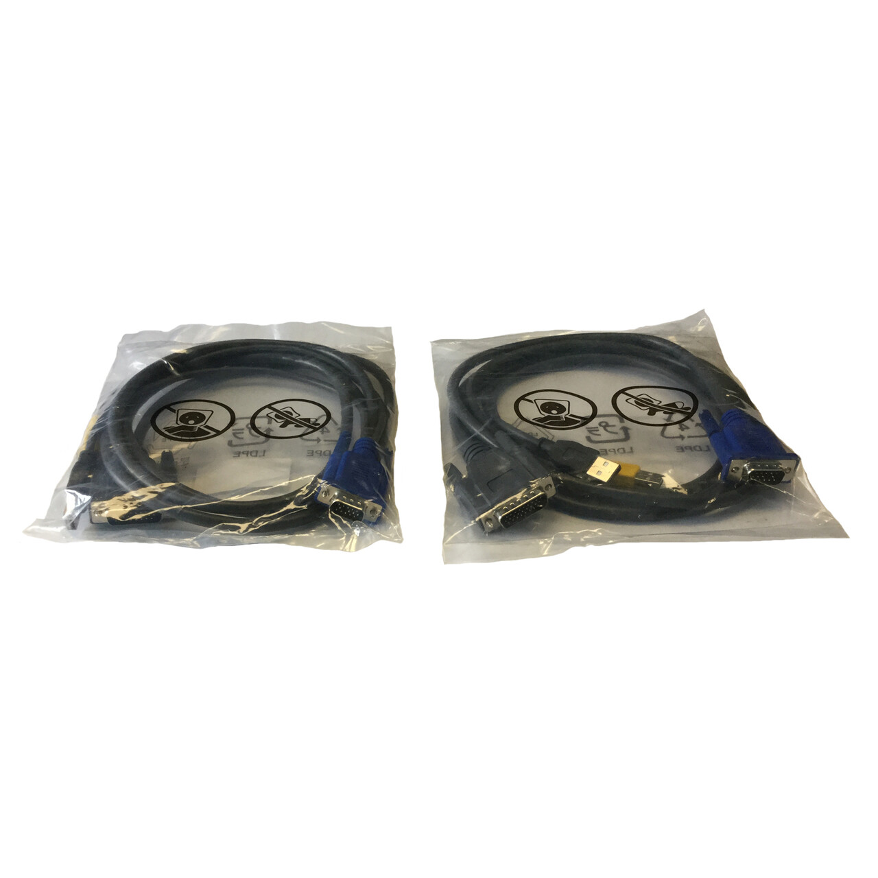 HP AF613A 2 x KVM cable 6ft 439352-001 438311-002   NEW