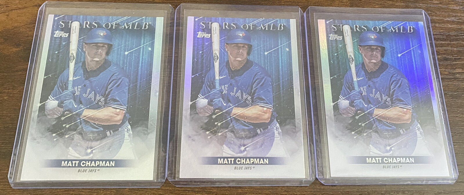 Matt Chapman 2022 Topps Update Series Stars Of MLB #SMLB-77 Blue Jays Lot (3)