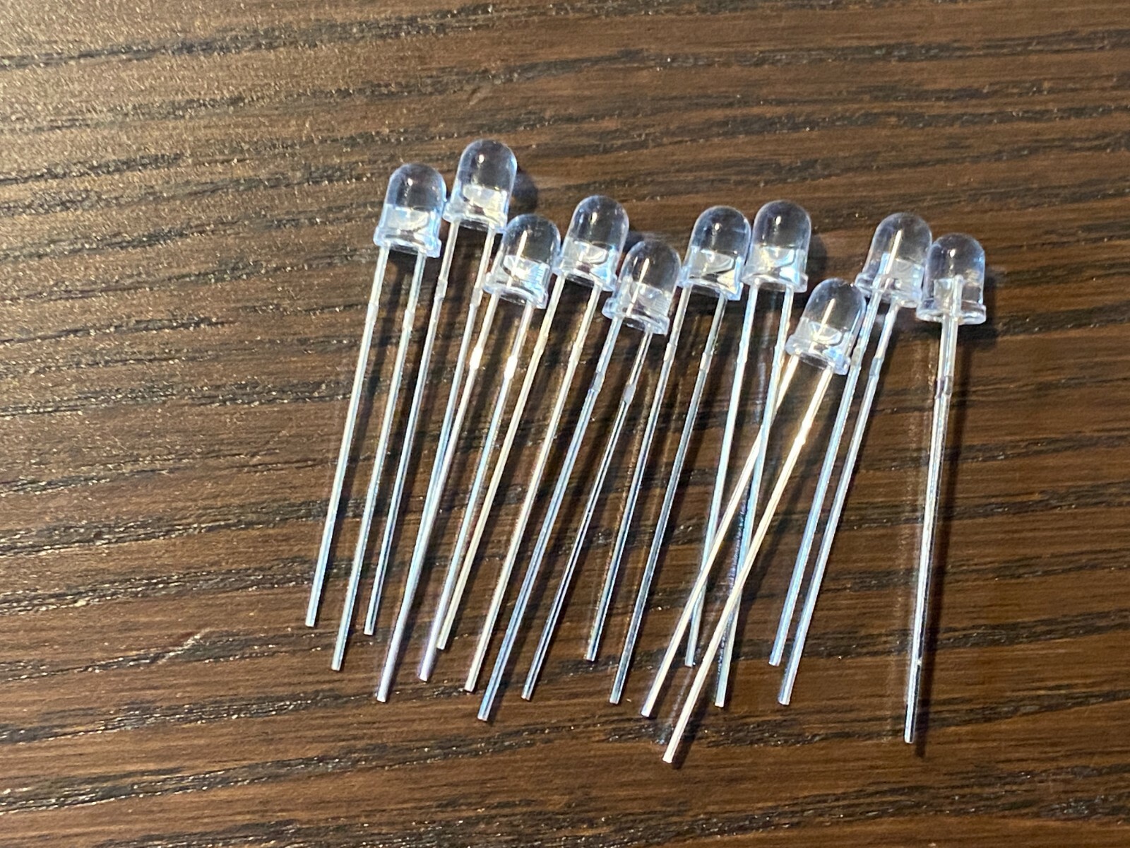 10 New Grain-of-Wheat LED Bulbs 8v Lamps Vintage Receiver Lights 4MM Bare Wire