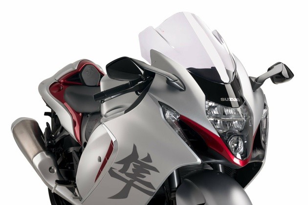 Puig 3mm Z Racing Windscreen Clear 21138W for Suzuki GSX1300R Hayabusa 2022-2023