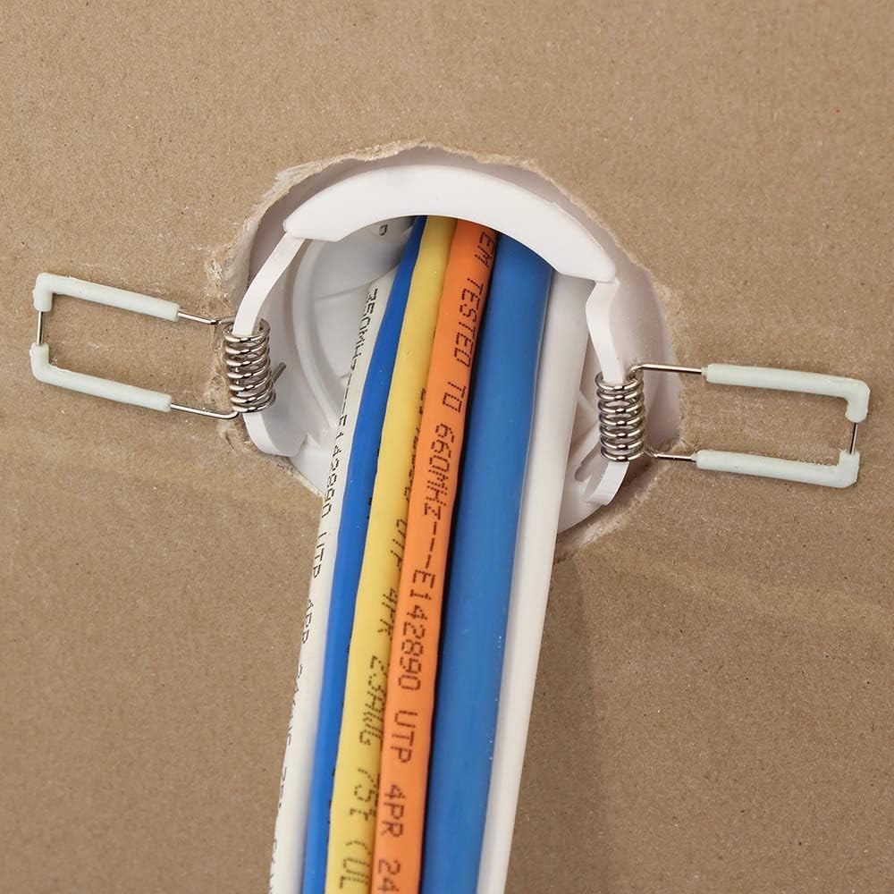 Speedy’Z™ Spring-Lock 2” Cable Pass through Port (White | Each)