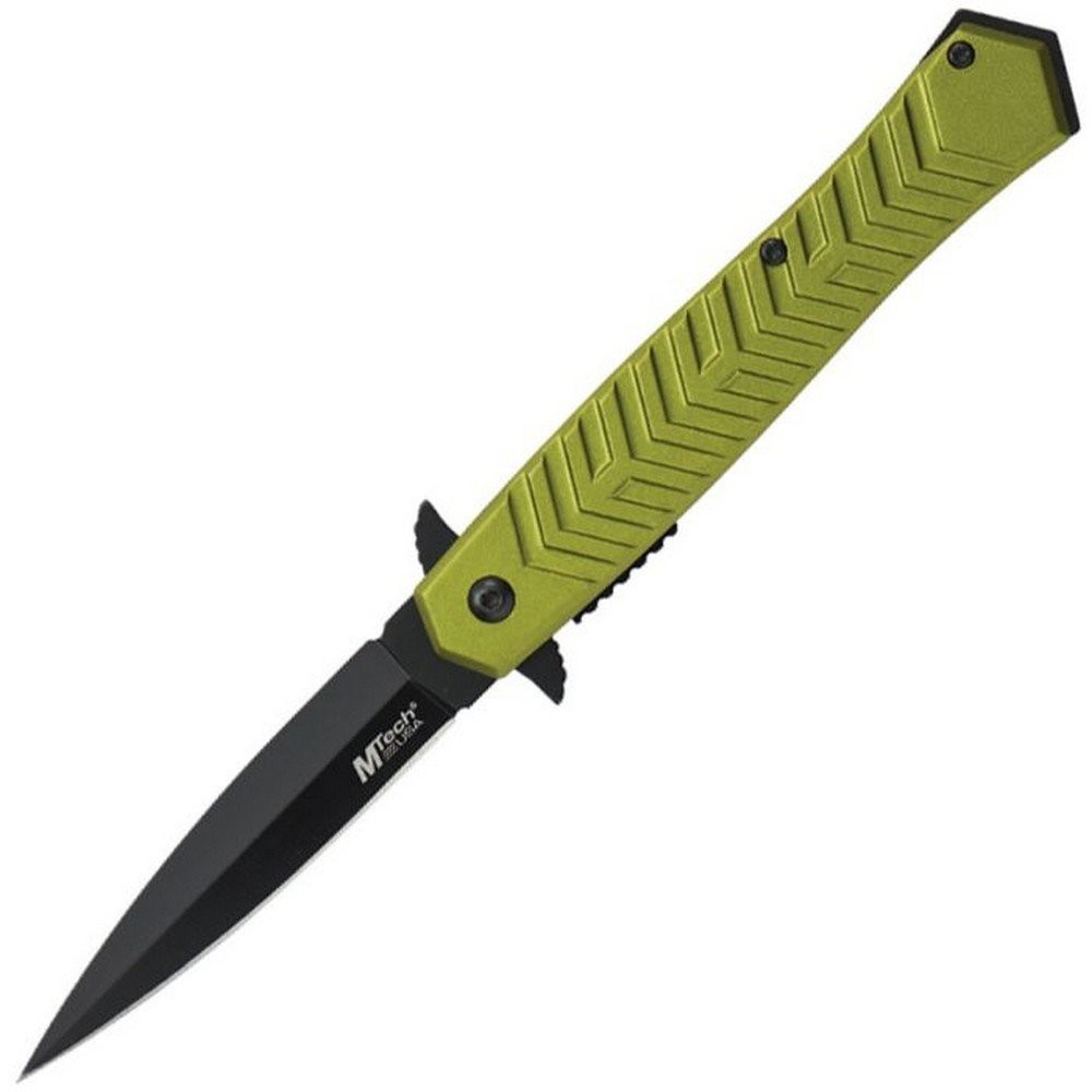 MTech Spring Assisted Green Folding Knife 3Cr13MoV Steel Blade - MT-A2025GN