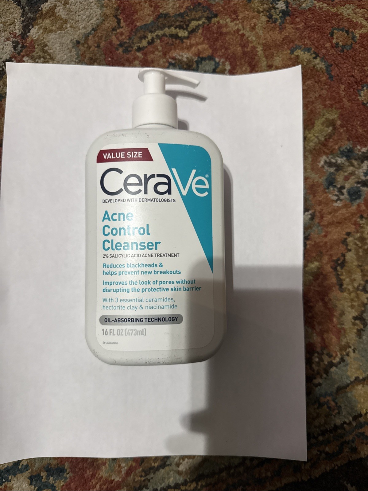 CeraVe Blemish Control Cleanser W/ Salicylic Acid & Niacinamide, 16oz