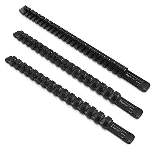 1/2-Inch, 3/8-Inch & 1/4-Inch Drive Aluminum Socket 17 inches x 4 Black