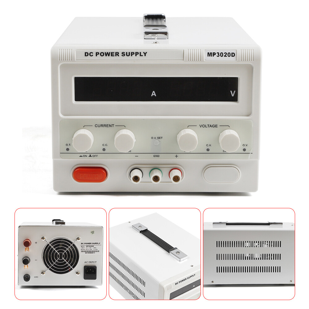 Variable 30V 20A DC Power Supply Precision Adjustable Lab Grade Regulated Power