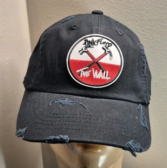 Pink Floyd The Wall Hat Premium Distressed Black Baseball Cap Pink Floyd Hat