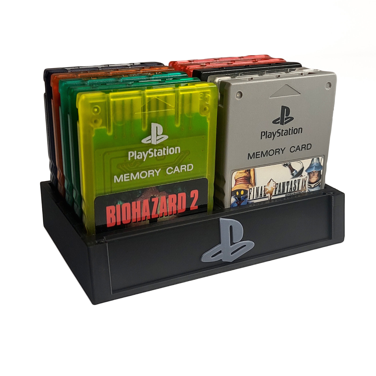Sony PlayStation 1 PSone Memory Card Display Tray Storage Accessory PS1 Gamer