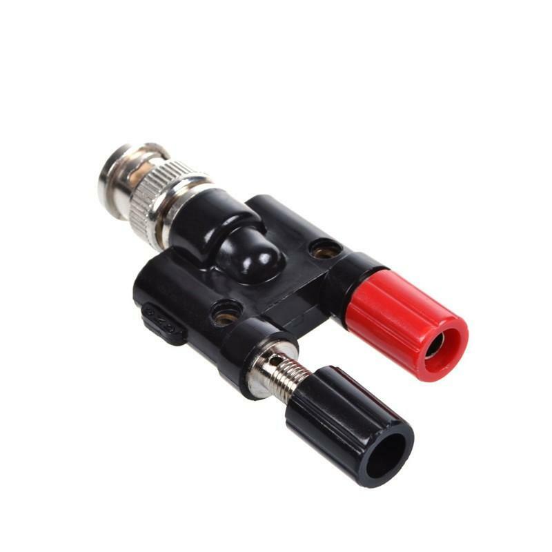 BNC Male to 4MM Twin Dual Binding Posts Banana Plug Jack Female Coaxial Adapter