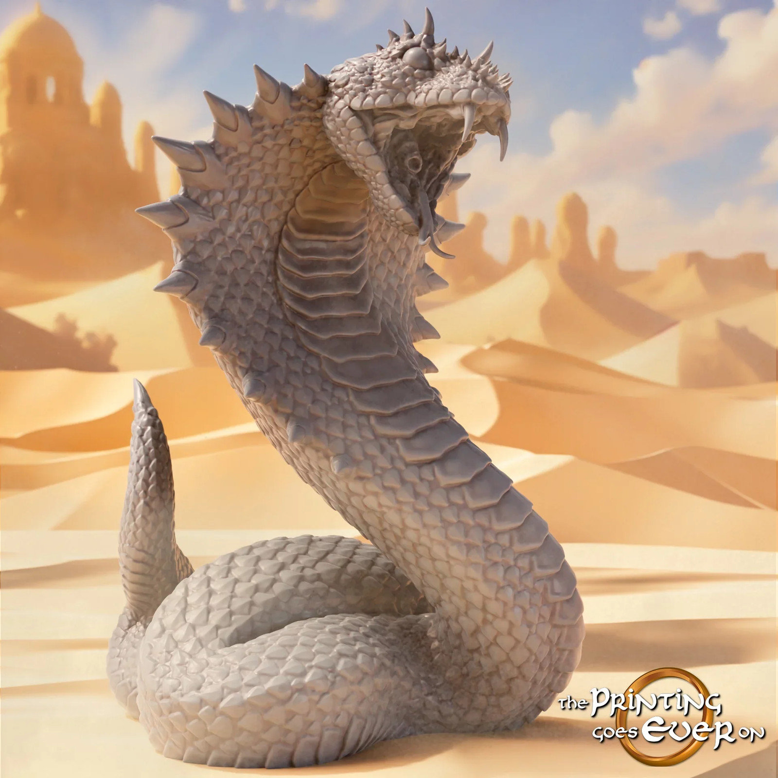 Giant Snake - 28-32mm Sands of the East - Resin Tabletop Miniature