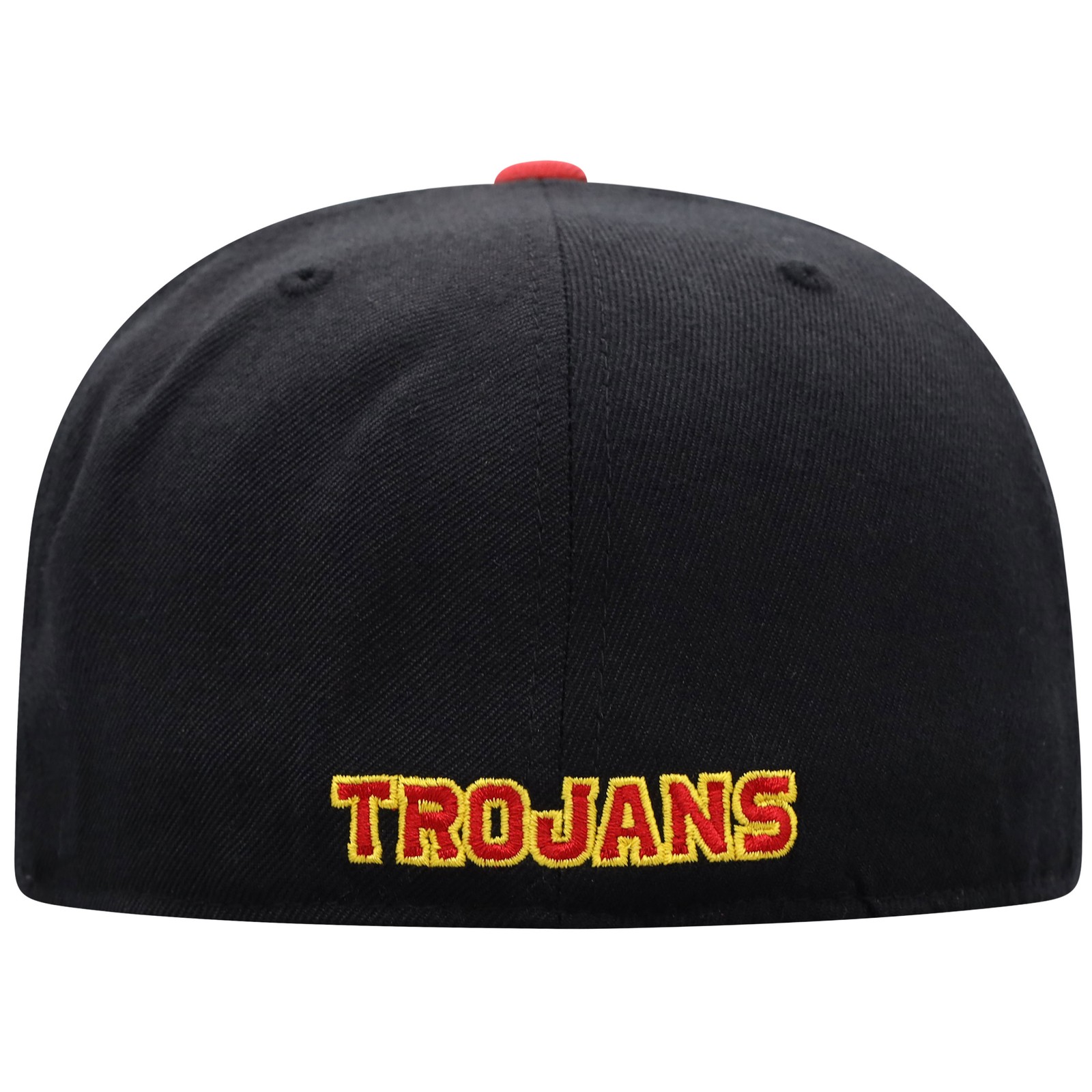 Men's Top of the World Black/Cardinal USC Trojans Team Color Two-Tone Fitted Hat