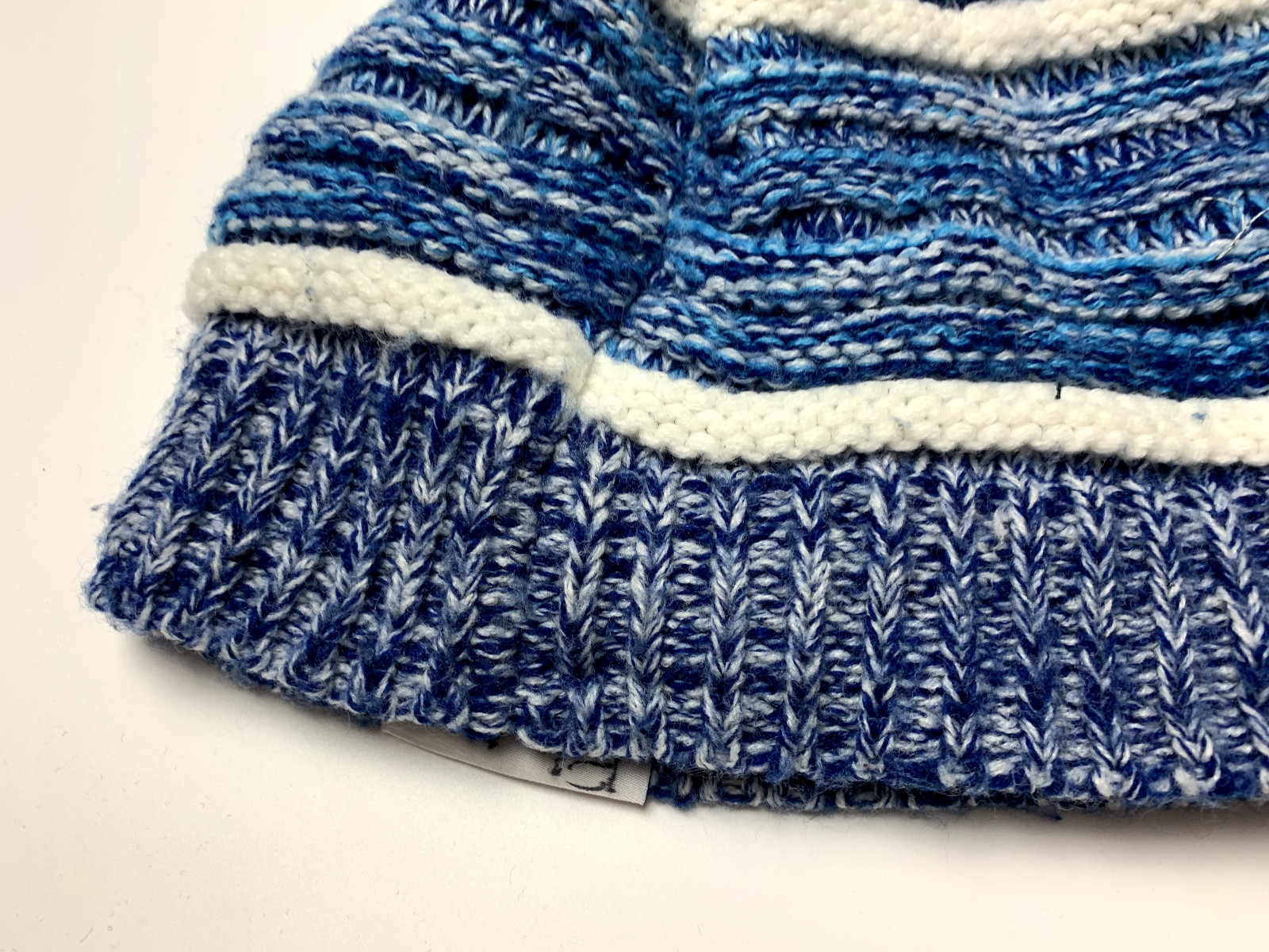 Swisscom Pom Pom Winter Beanie Blue Hat