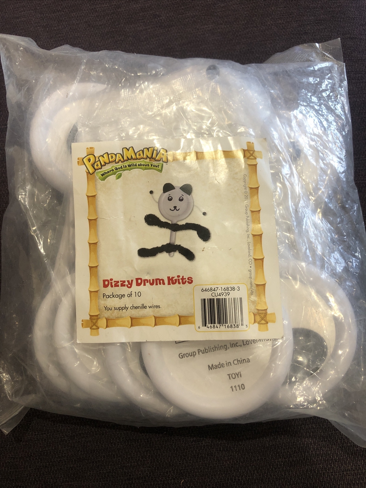 Panda mania Dizzy Drum kits pack of 10