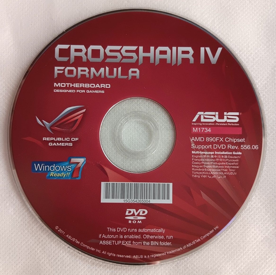 ASUS CROSSHAIR IV FORMULA MOTHERBOARD DRIVERS M1734 WINDOWS 7 DISC
