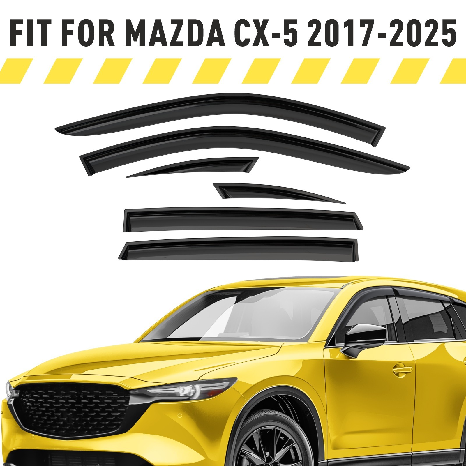 Rain Guards Vent Visors Shade for 2017-2025 Mazda CX-5