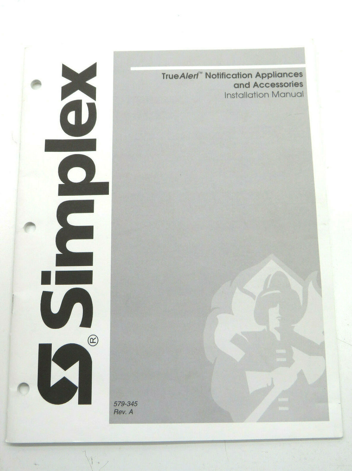 Simplex 579-345 TrueAlert Notification Appliances Installation Manual