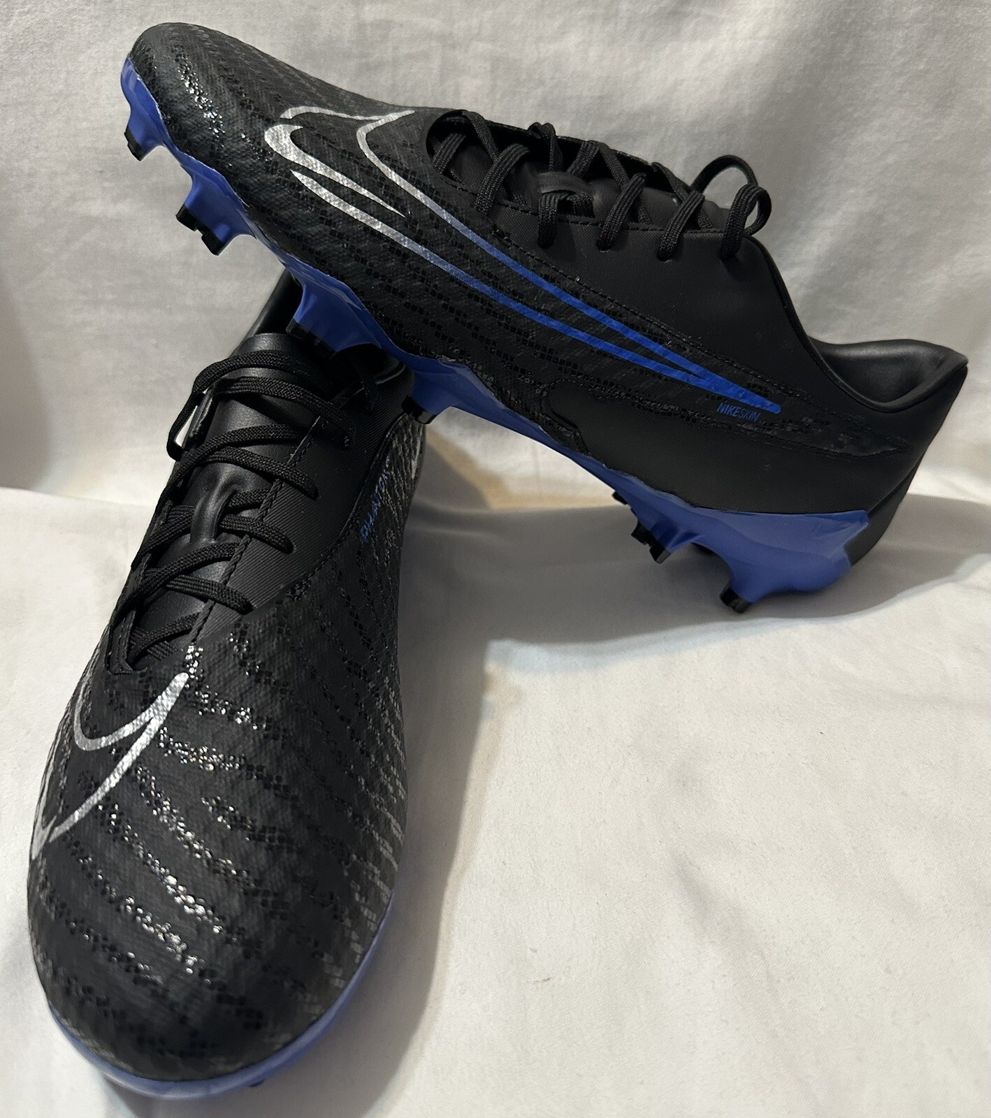 Nike Phantom GX Academy DF FG Soccer Cleat Black/Blue DD9473-040 Men’s Sz: 7