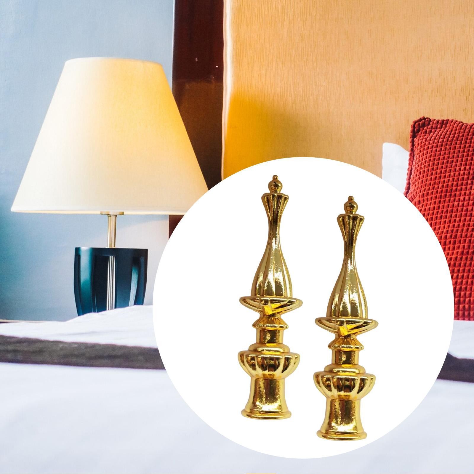 2x Lamp Finials for Table Lamp Floor Lamp Replacement for Bedroom Household