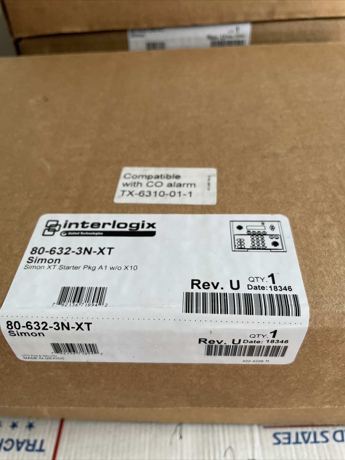 INTERLOGIX 80-632-3N-XT SIMON XT Starter Pkg A1 w/o X10