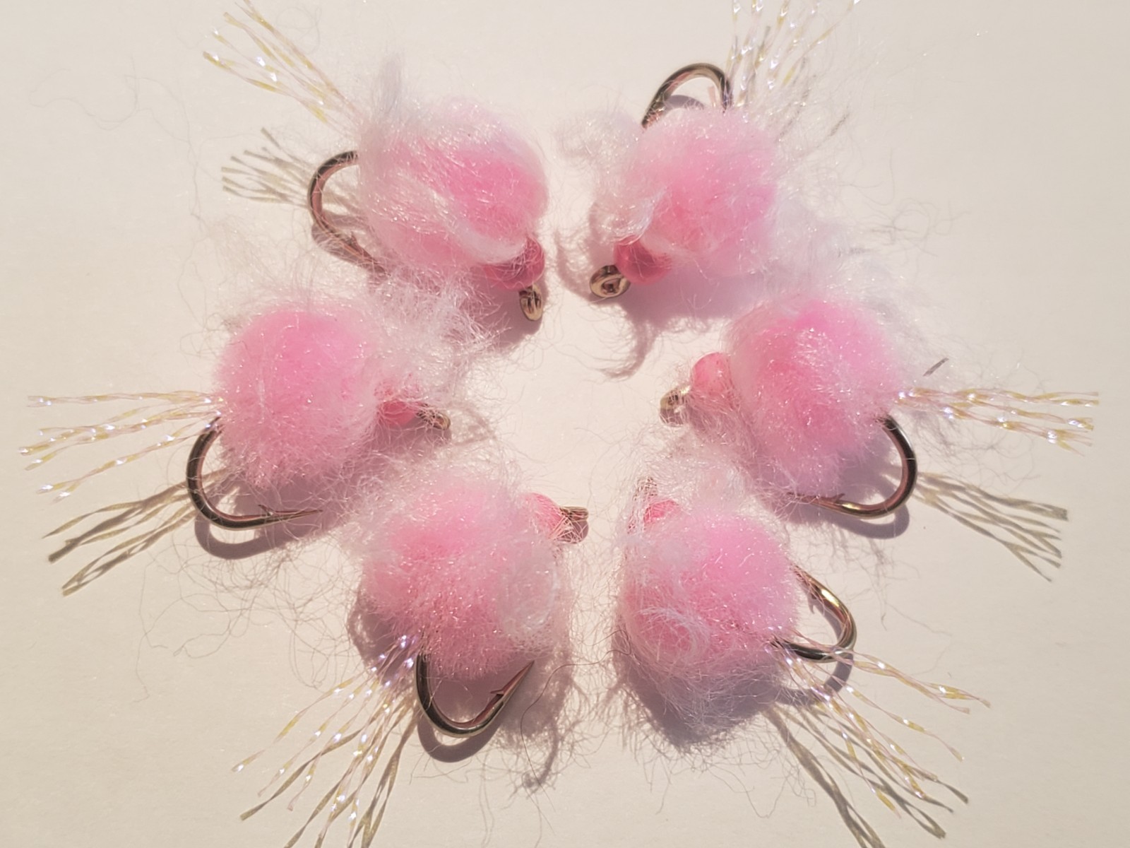Bead Head UV Nuke Egg Baby Pink Size 8 (per 6)