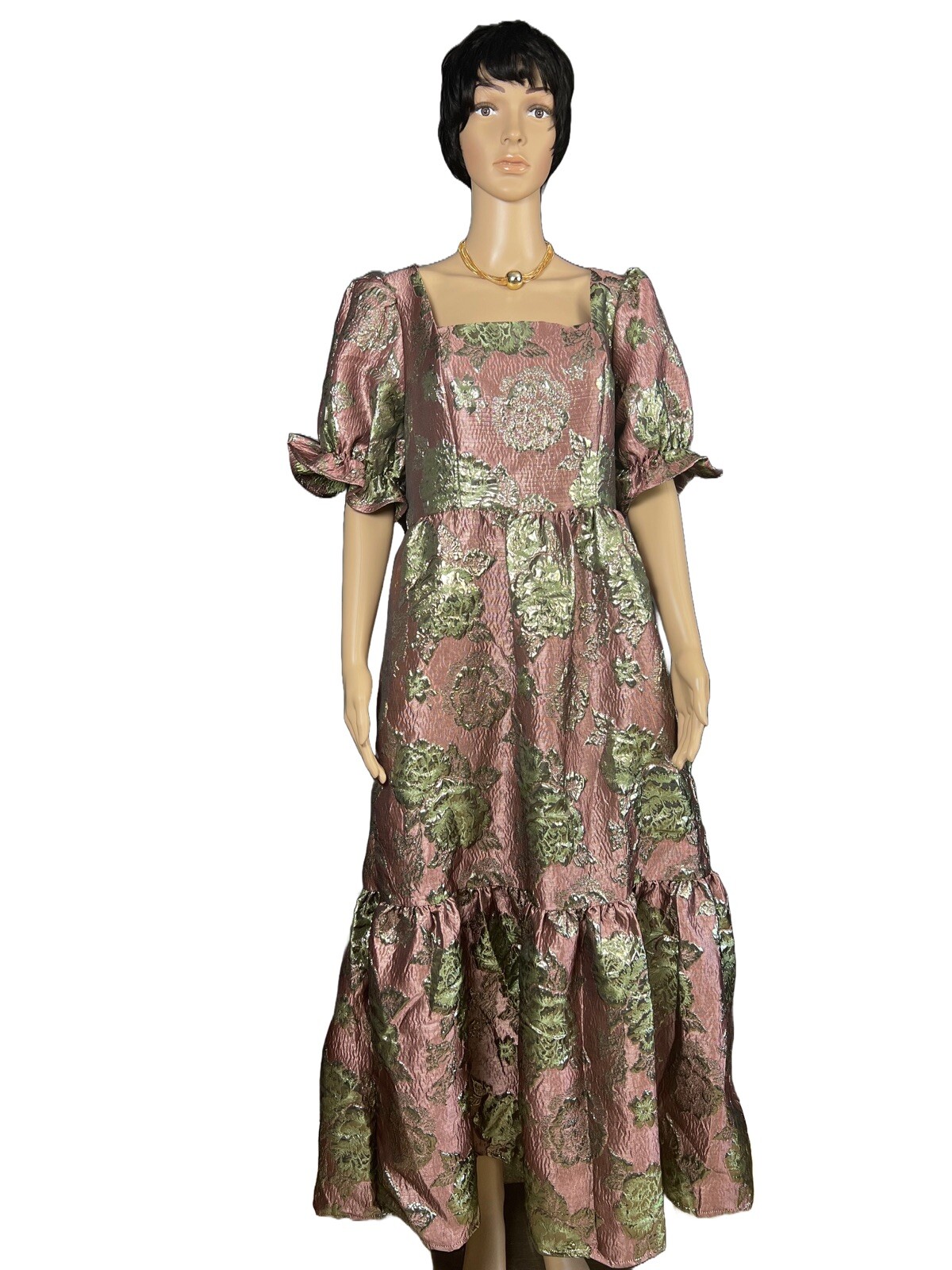 Beautiful  Damask Dress for women of Size M, L and XL