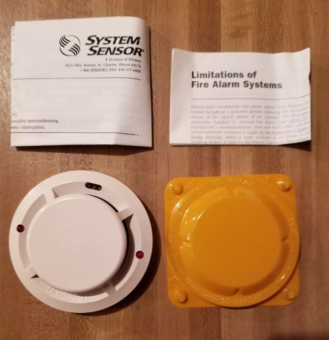 System Sensor ~ 2151 ~ Photoelectric Smoke Detector Head