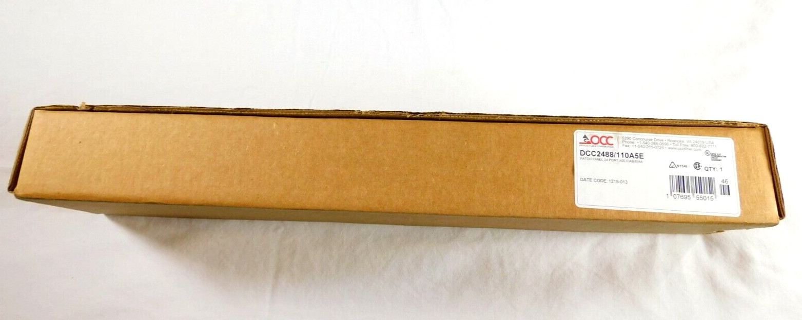 Cat5e Patch Panel DCC2488/110A5E OCC 24 Port - NEW IN BOX