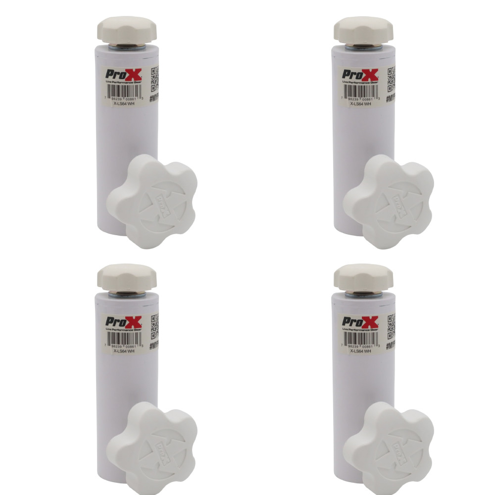 Pro X White Universal Compact Single Stud Lighting Mount for Most Speaker Stands