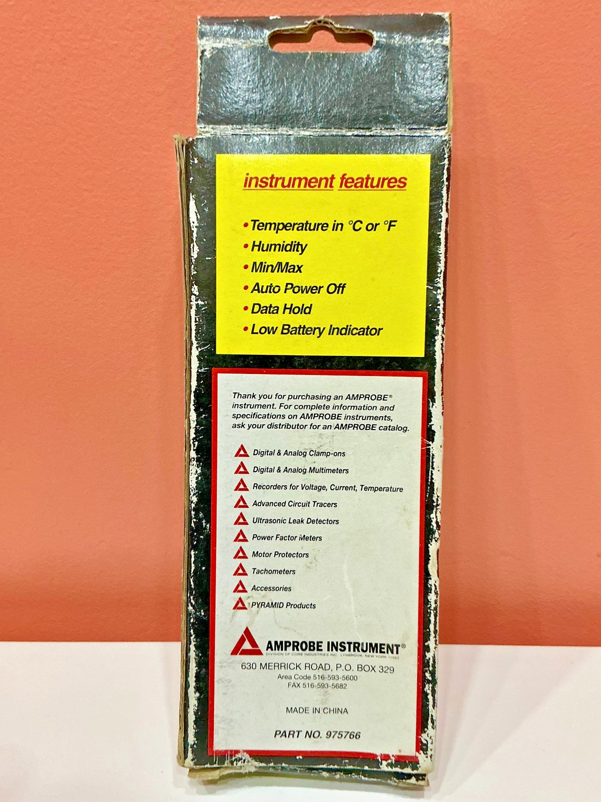 Amprobe TH-2 Digital Thermo-Hygrometer Humidity & Temperature Meter with Box