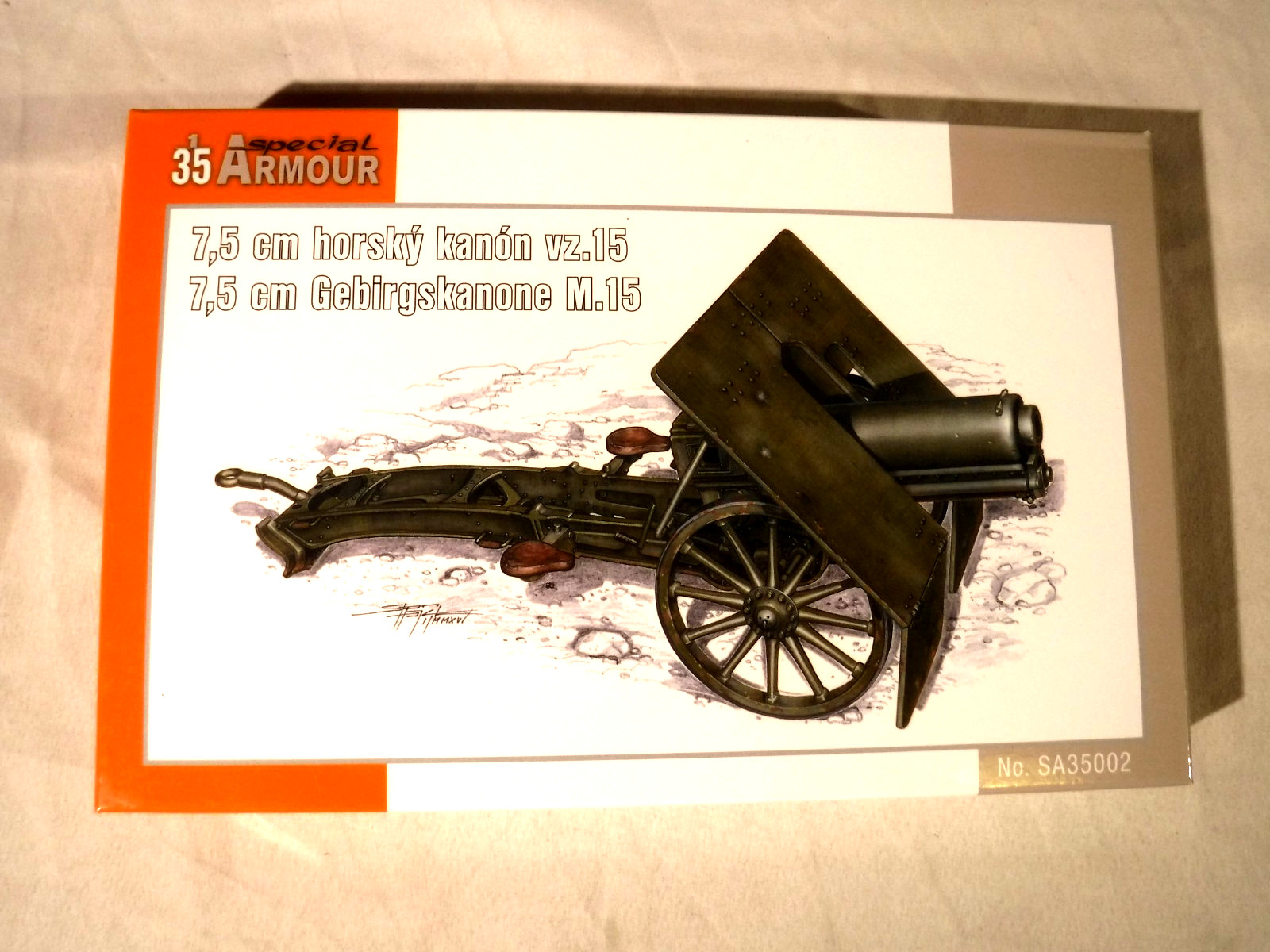 SALE 1:35 Special Armor 7.5cm Mountain Cannon M 15 Used in WWII & WWI # 35002