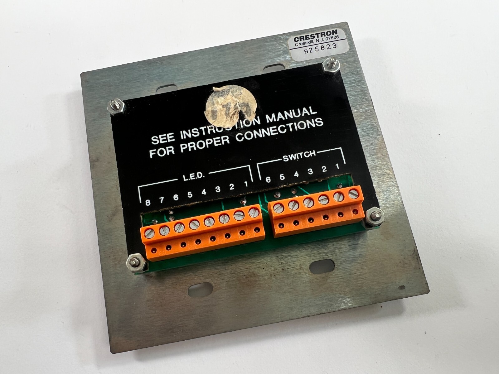 Crestron 4-Button Keypad Switch – Bronze with Bezel and LEDs