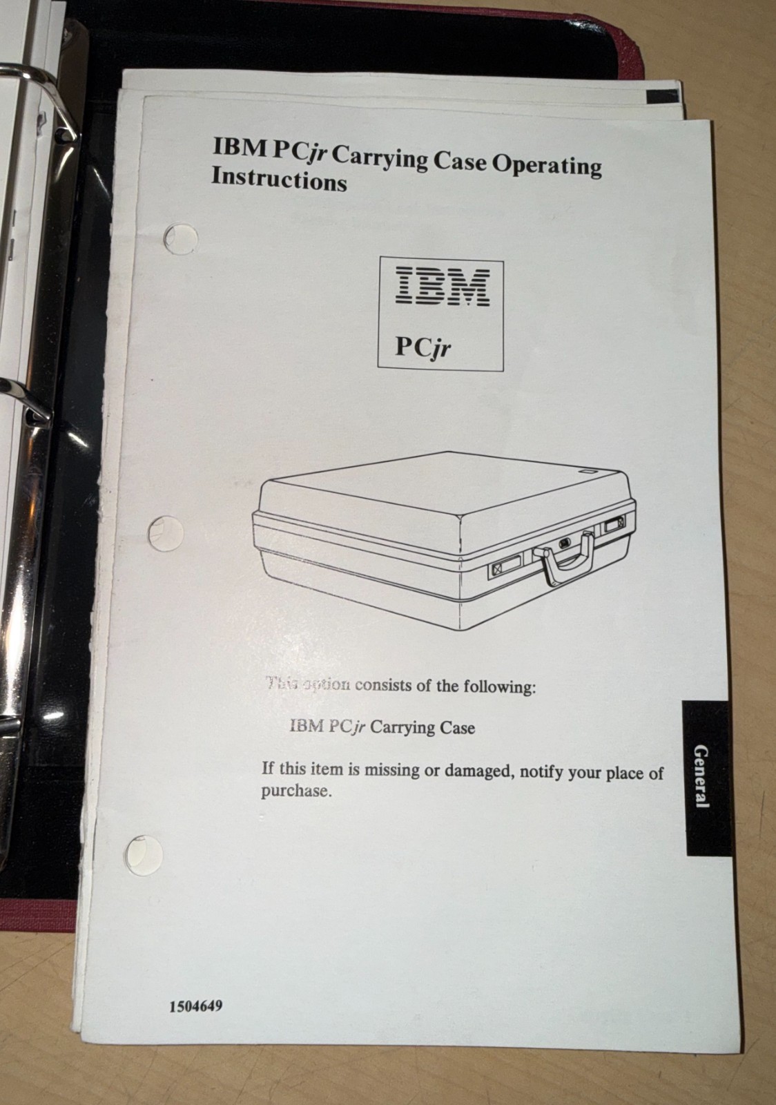 IBM Guide to Operations Personal Computer PCjr Manual 1502292 KL