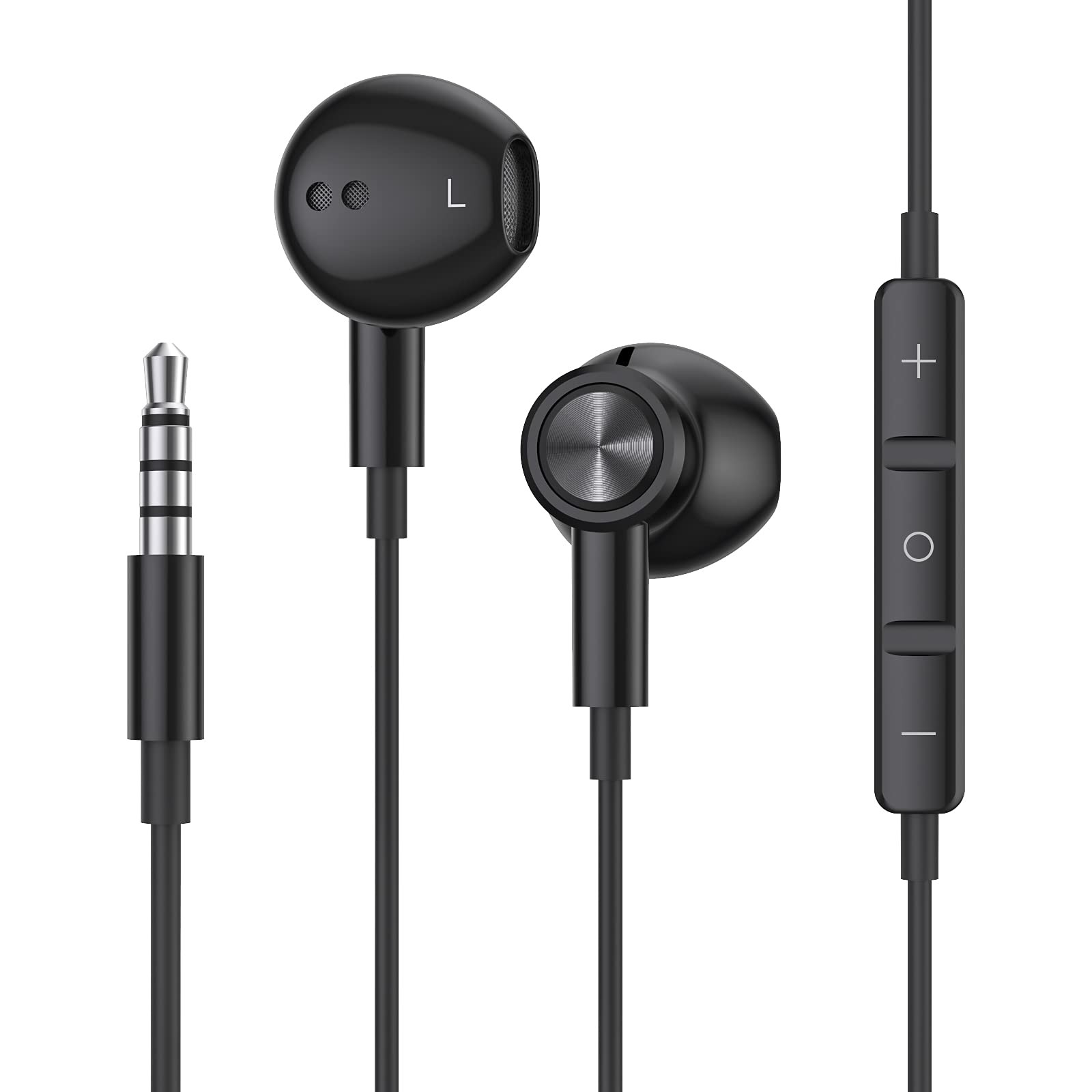 3.5mm Wired Headphone with Microphone the Sound Quality is Clear and Strong i...
