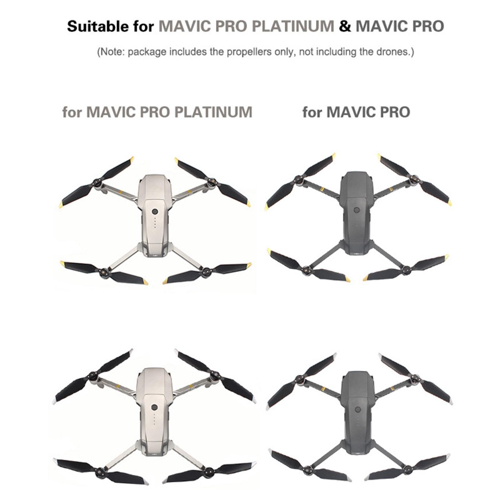 2Pair Low-Noise 8331F Propellers Blades For DJI Mavic PRO Platinum/Silver E