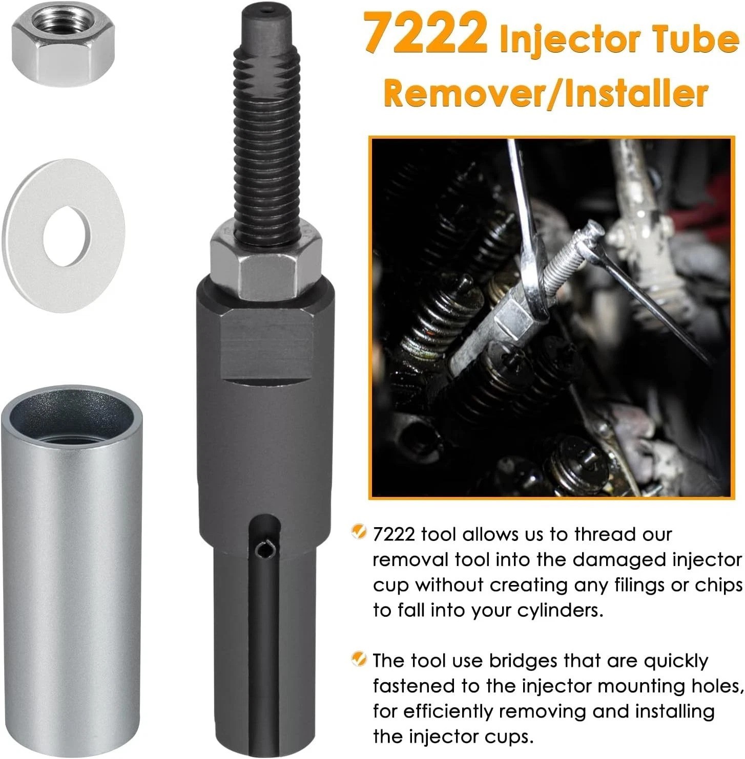Durable Injector Removal Tools for GM 6.6L Duramax - Easy Maintenance Solution