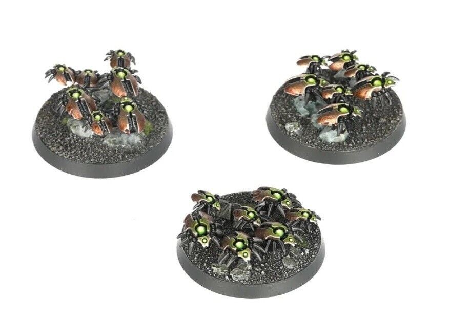 3x Canoptek Scarabs - Necrons - New on Sprue - US Import Tax Prepaid*