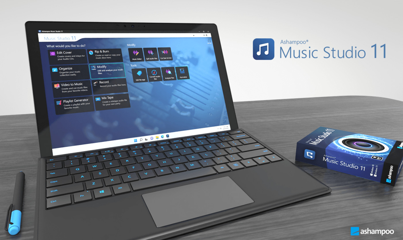 Ashampoo Music Studio 11 - 8 Programs-in-1, Easy to Edit, Convert and Mix Audio