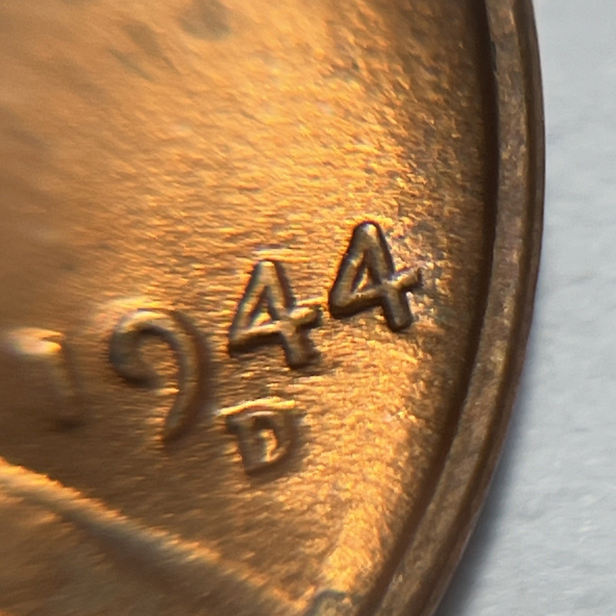 1944 D/D Wheat Penny Errors DDO Die Clash Uncirculated