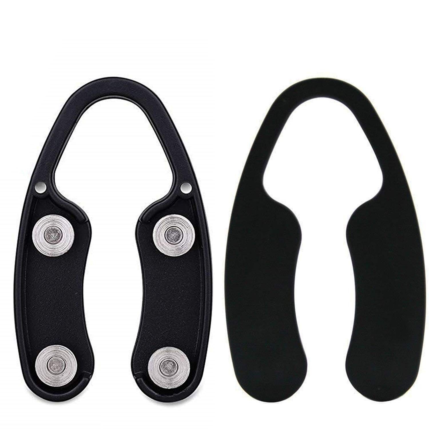 KEISSCO 2 Pack Magnetic Design Wine Foil Cutter, 4 Stainless Blades Black